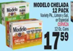 Bravo Supermarkets MODELO CHELADA 12 PACK offer