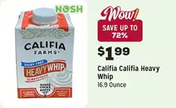 Grocery Outlet Califia Heavy Whip offer