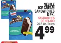 Bravo Supermarkets NESTLE ICE CREAM SANDWICHES 6 PK offer