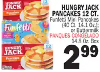 Bravo Supermarkets HUNGRY JACK PANCAKES 12 CT. 14.8 Oz. Box offer