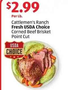 Aldi Cattlemen's Ranch Fresh USDA Choice Corned Beef Brisket offer