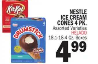 Bravo Supermarkets NESTLE ICE CREAM CONES 4 PK offer