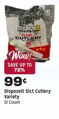 Grocery Outlet 51ct Cutlery Variety offer