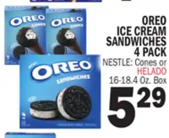 Bravo Supermarkets ICE CREAM SANDWICHES 4 PACK 4 PACK offer