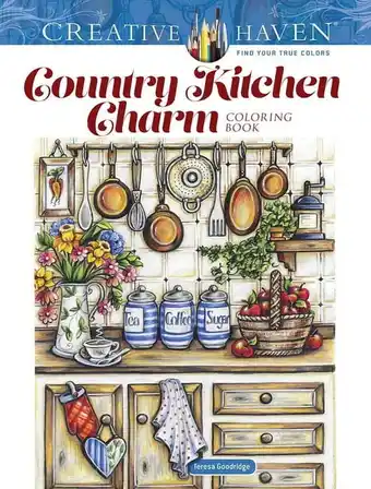 Walmart Creative Haven Coloring Books: Creative Haven Country Kitchen Charm Coloring Book (Paperback) offer