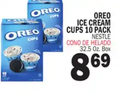 Bravo Supermarkets NESTLE OREO ICE CREAM CUPS 10 PACK offer