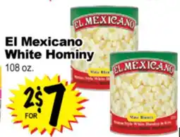 Superior Grocers El Mexicano White Hominy offer