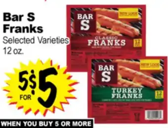 Superior Grocers Bar S Franks offer