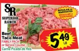 Superior Grocers Beef Taco Meat offer