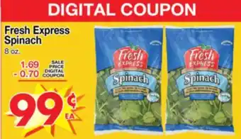 Superior Grocers Fresh Express Spinach offer