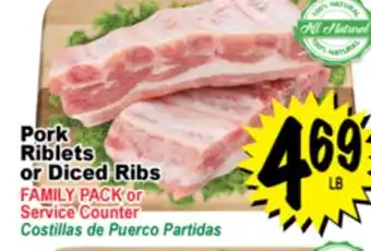 Superior Grocers Pork Riblets or Diced Ribs offer