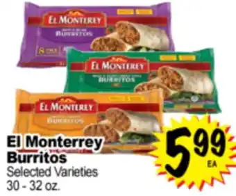 Superior Grocers El Monterrey Burritos offer