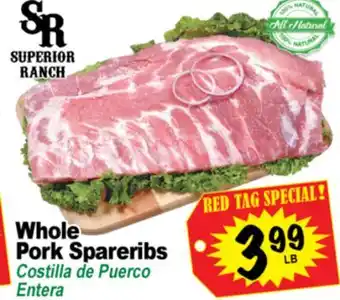 Superior Grocers Whole Pork Spareribs offer