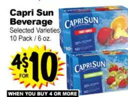 Superior Grocers Capri Sun Beverage offer