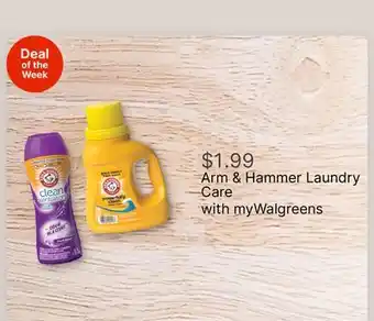 Walgreens Arm & Hammer Laundry Care offer