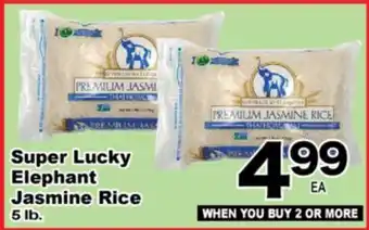 Superior Grocers Super Lucky Elephant Jasmine Rice offer