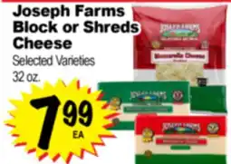 Superior Grocers Joseph Farms Block or Shreds Cheese offer