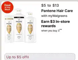 Walgreens Pantene Hair Care offer