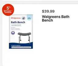 Walgreens Walgreens Bath Bench offer