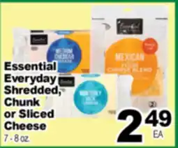 Superior Grocers Essential Everyday Shredded, Chunk or Sliced Cheese offer