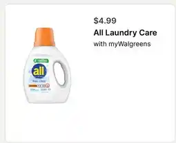 Walgreens All Laundry Care offer