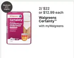 Walgreens Walgreens Certainty offer