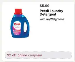 Walgreens Persil Laundry Detergent offer