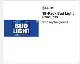 Walgreens 18-Pack Bud Light Products offer