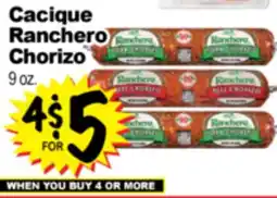 Superior Grocers Cacique Ranchero Chorizo offer