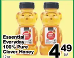 Superior Grocers Essential Everyday 100% Pure Clover Honey offer