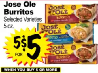 Superior Grocers Jose Ole Burritos offer