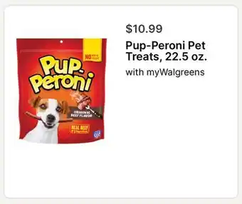 Walgreens Pup-Peroni Pet Treats, 22.5 oz offer