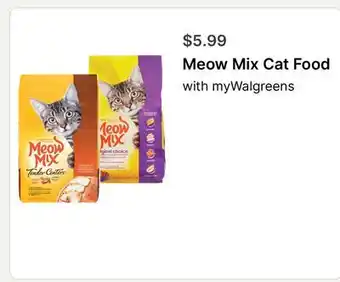 Walgreens Meow Mix Cat Food offer