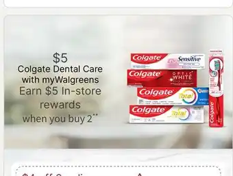 Walgreens Colgate Dental Care offer