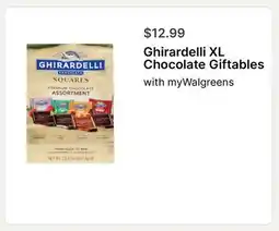 Walgreens Ghirardelli XL Chocolate Giftables offer