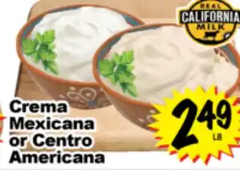 Superior Grocers Crema Mexicana or Centro Americana offer