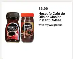 Walgreens Nescafe Café de Olla or Clasico Instant Coffee offer