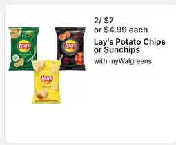 Walgreens Lay's Potato Chips or Sunchips offer