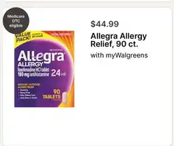 Walgreens Allegra Allergy Relief, 90 ct offer