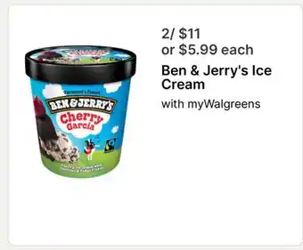 Walgreens Ben & Jerry's Ice Cream offer