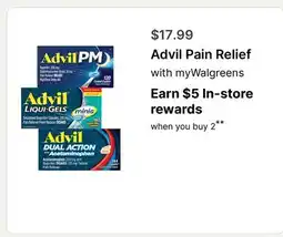 Walgreens Advil Pain Relief offer