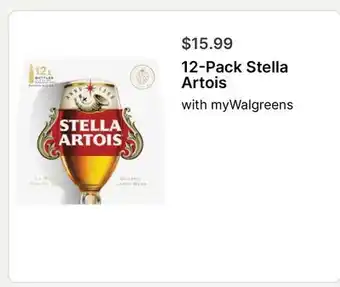 Walgreens 12-Pack Stella Artois offer