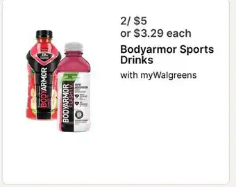 Walgreens Bodyarmor Sports Drinks offer