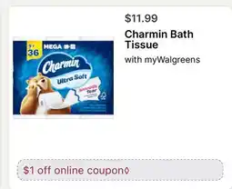 Walgreens Charmin Bath Tissue offer