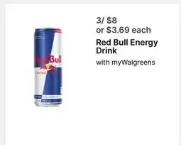 Walgreens Red Bull Energy Drink offer