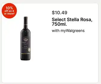 Walgreens Select Stella Rosa, 750ml offer