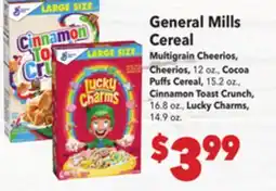 Vallarta Supermarkets General Mills Cereal offer