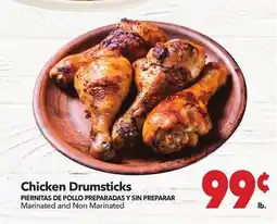 Vallarta Supermarkets Chicken Drumsticks / PIERNITAS DE POLLO PREPARADAS Y SIN PREPARAR offer