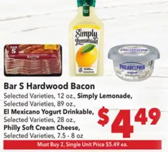 Vallarta Supermarkets Bar S Hardwood Bacon offer