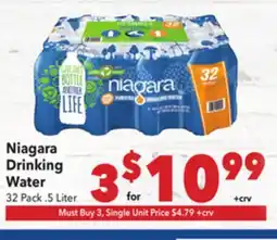 Vallarta Supermarkets Niagara Drinking Water offer